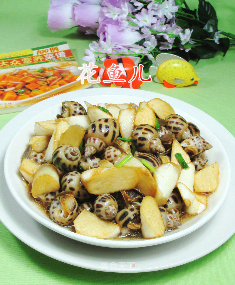 Stir-fried Snails with Rice White recipe