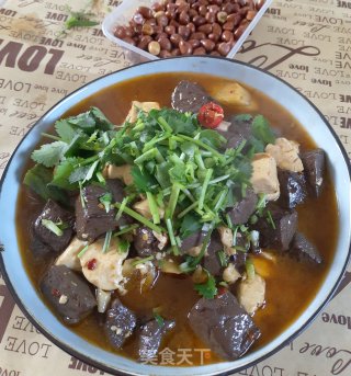 Duck Blood Roasted Tofu recipe
