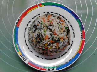 Carrot Fried Rice with Seaweed recipe