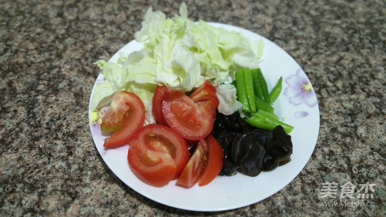 Mixed Vegetable Scissors Noodles recipe