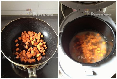Bacon and Sweet Potato Braised Rice recipe