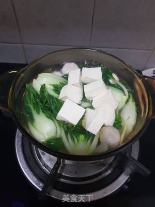 Green Vegetable Tofu Meatball Soup recipe