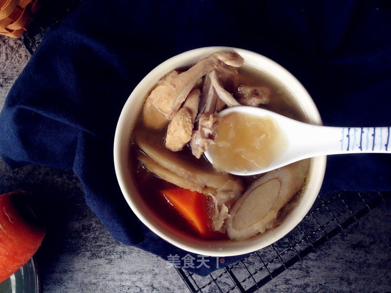 Burdock and Snow Fungus in Chicken Soup recipe