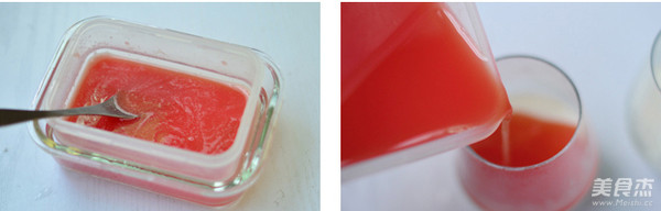Watermelon Milk Pudding recipe