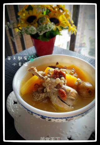 #trust之美#five-fingered Peach and Papaya Stewed Chicken recipe