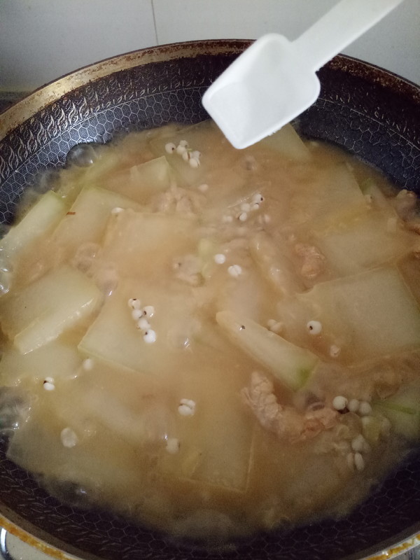 Winter Melon, Sea Rice and Coix Seed Soup recipe