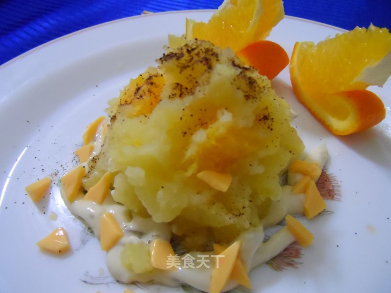 Orange Meat and Mashed Potato Salad recipe