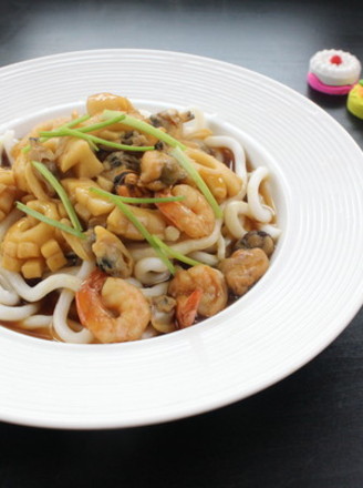 Seafood Braised Udon recipe