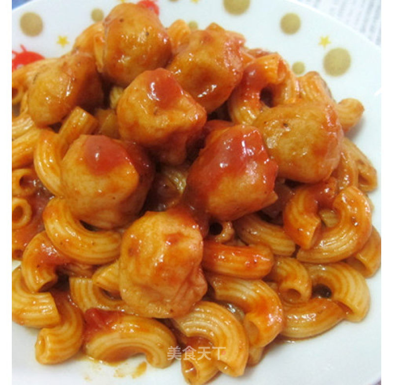 【fishball Macaroni】 recipe