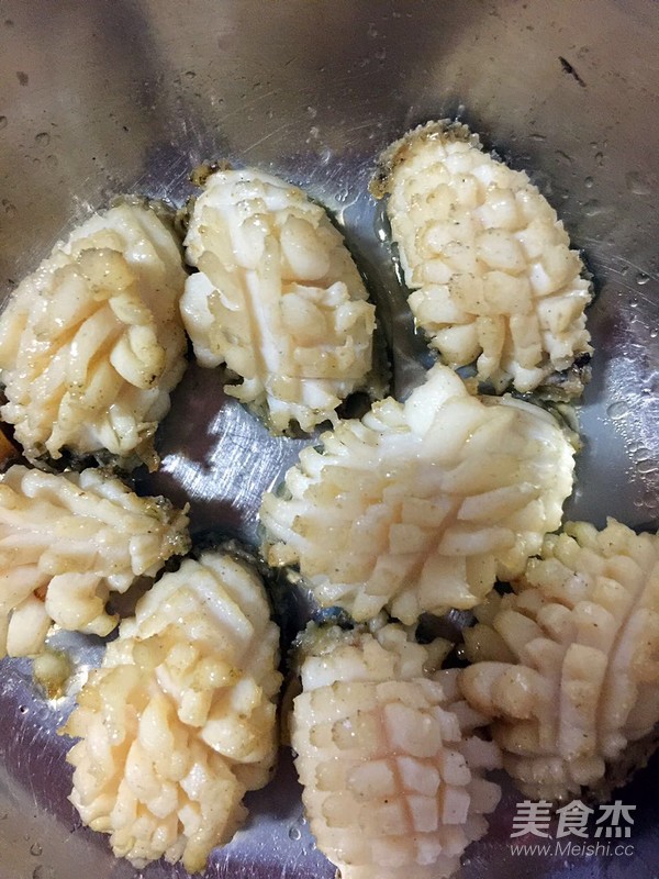 Fresh Abalone with Scallions recipe