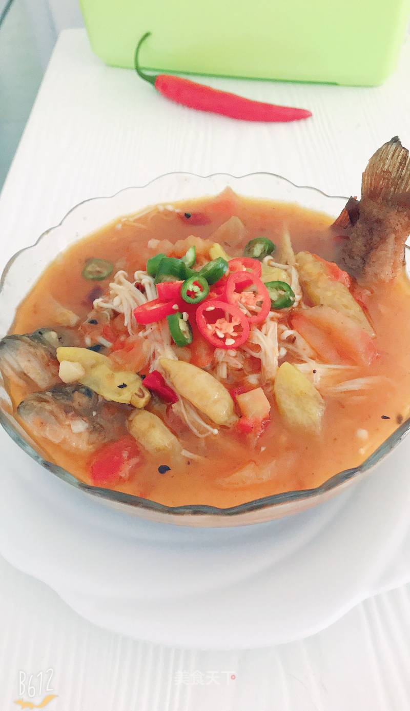 Sour and Spicy Sea Bass Soup recipe
