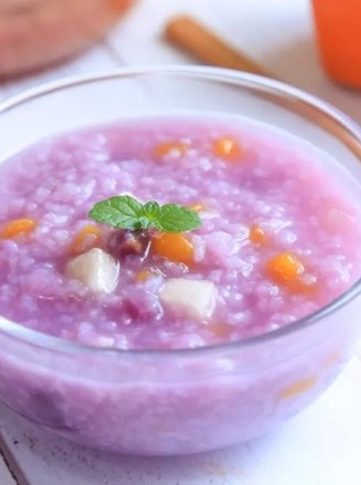 Purple Sweet Potato Fruit Porridge Baby Food Supplement Recipe
