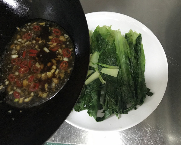 Lettuce in Oyster Sauce recipe