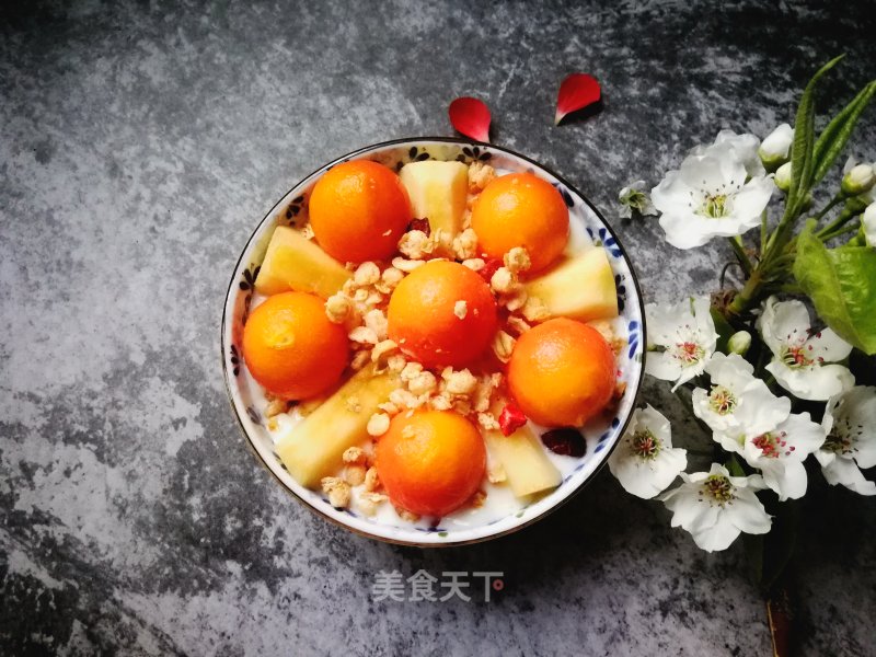 Papaya Apple Yogurt Bowl recipe