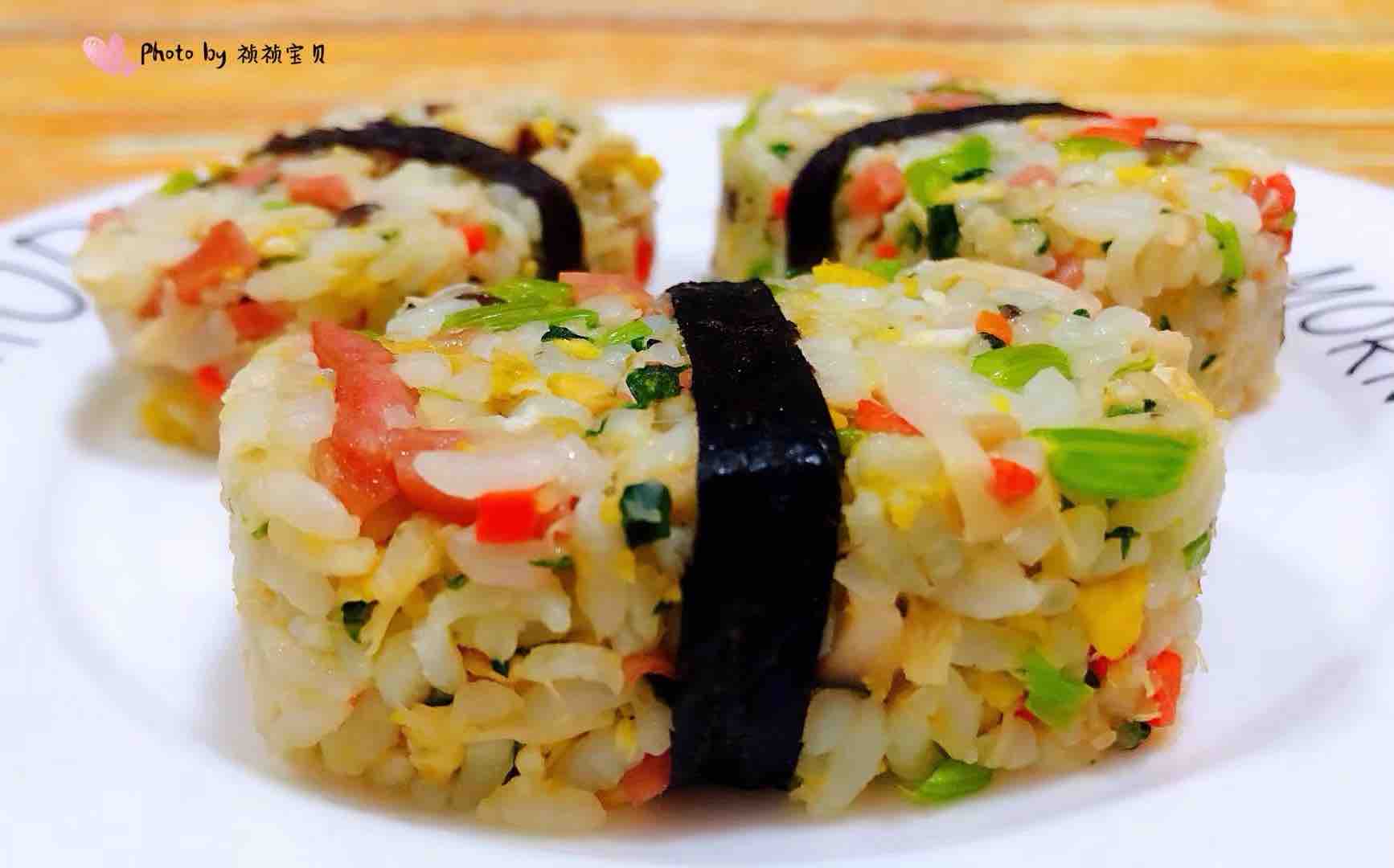 Mushroom Sausage Chrysanthemum Egg Rice Fort recipe