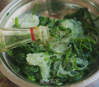 Spinach Vermicelli with Mustard Oil recipe