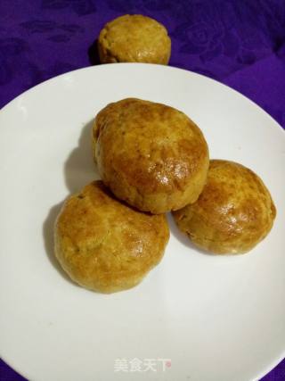 Purple Sweet Potato, Purple Rice and Red Bean Mooncakes recipe