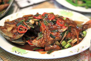 Festive Braised Fish (red Snapper) recipe