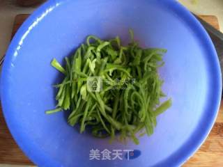 Stir-fried Shredded Pork with Green Pepper and Mustard recipe