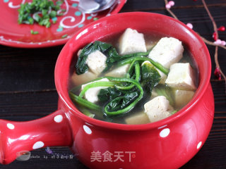 Spinach and Tofu Soup recipe