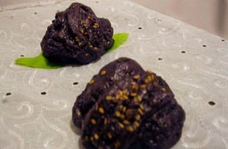 Black Rice Sesame Flower Roll recipe