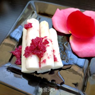 Flower Stuffed Steamed Yam recipe