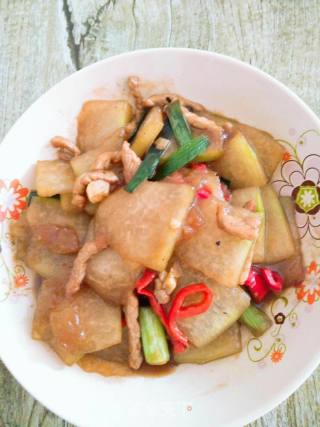 Stir-fried Pork with Winter Melon recipe