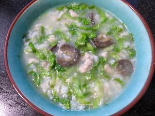 Lettuce Congee with Minced Meat and Sea Cucumber recipe