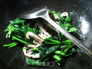 #trust of Beauty#fried Pork Belly with Spinach recipe