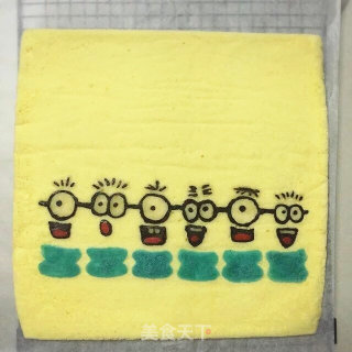 #柏翠大赛#little Yellow Man Cake Roll recipe