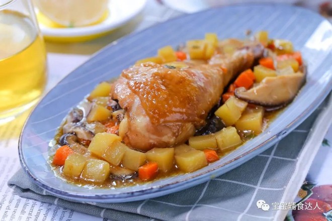 Anhydrous Steamed Chicken Drumstick Baby Food Supplement Recipe recipe