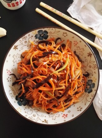 Stir-fried Pork Belly with Carrots recipe