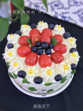 Seven Inch Fruit Cream Cake recipe