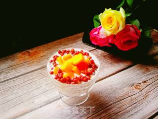 Mango Red Bean Yogurt Cup recipe