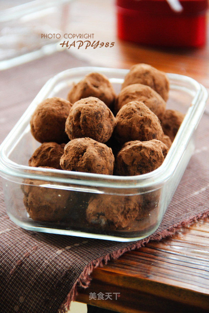 #四session Baking Contest and is Love to Eat Festival#[truffle Chocolate]basic Version of Truffle Chocolate recipe