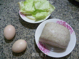 Cabbage and Black Rice Steamed Pancakes recipe