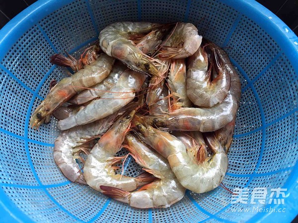 Fried Green Prawns recipe