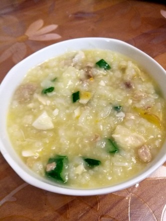 Duck Egg Lean Pork Congee recipe