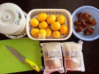 Stewed Lemon with Orange Peel and Rock Sugar recipe