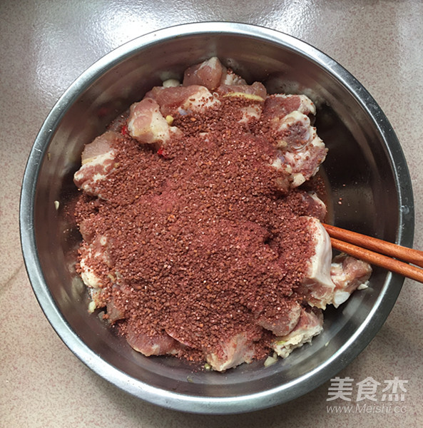 Steamed Pork Ribs with Spicy Powder recipe