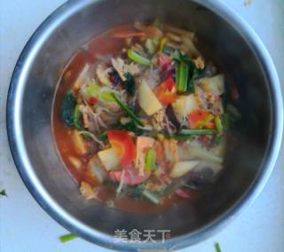 Potatoes and Cabbage Stew in One Pot recipe