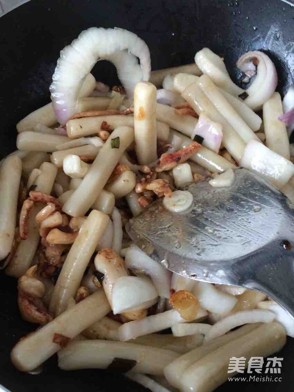 Squid Fried Rice Cake recipe
