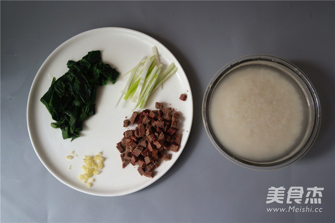 Pork Liver and Spinach Porridge recipe