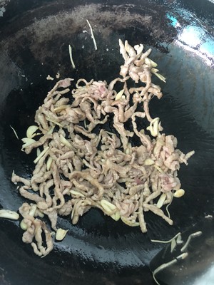 Celery Shredded Pork Sauteed Dry recipe