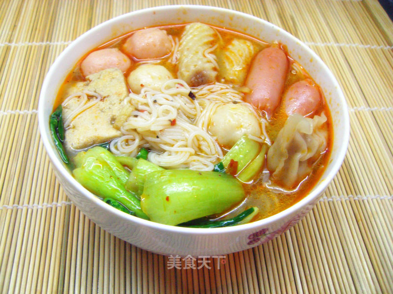 Spicy Fish Ball Rice Noodle recipe