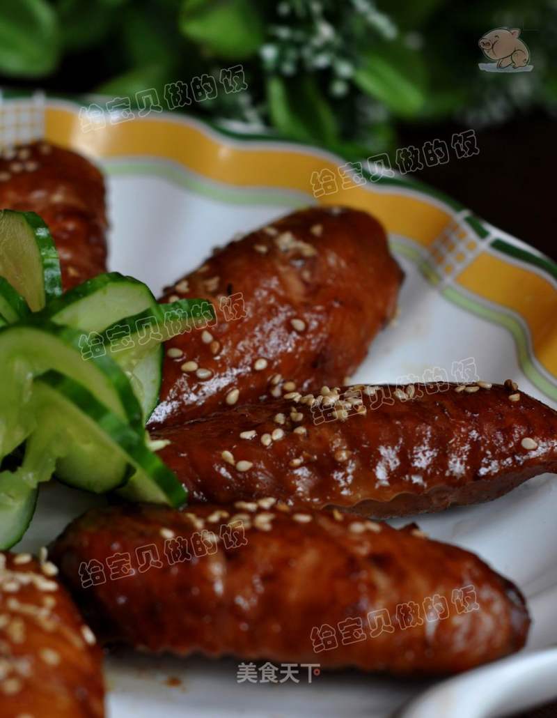 [the Enjoyment of Cooking---daxi Big Barbecue Sauce] Trial Report---sauce-flavored Grilled Wings recipe