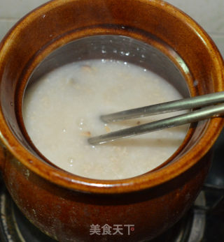 Mussels Dried Minced Meat Congee recipe