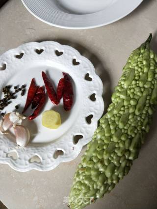 Vegetarian Fried Bitter Gourd recipe