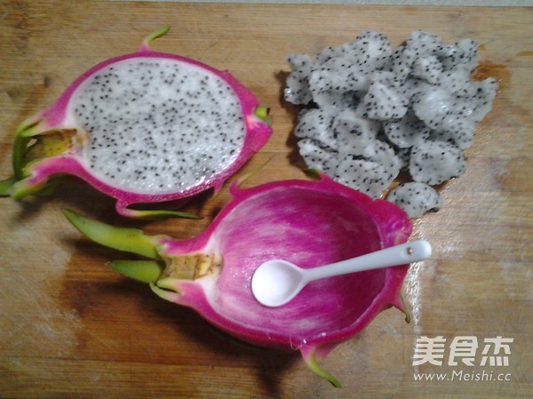 Dragon Fruit Egg Fried Rice recipe