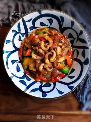 Black Pepper Octopus recipe